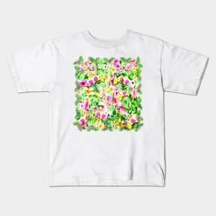 Floral Pattern Kids T-Shirt